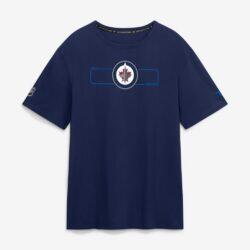 Winnipeg Jets Fashion7 Authentic Pro Primary Logo T-Shirt - Navy - Front View