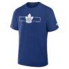 Toronto Maple Leafs Fashion7 Authentic Pro Primary Logo T-Shirt - Blue - Detail View