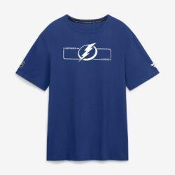 Tampa Bay Lightning Fashion7 Authentic Pro Primary Logo T-Shirt - Blue - Front View