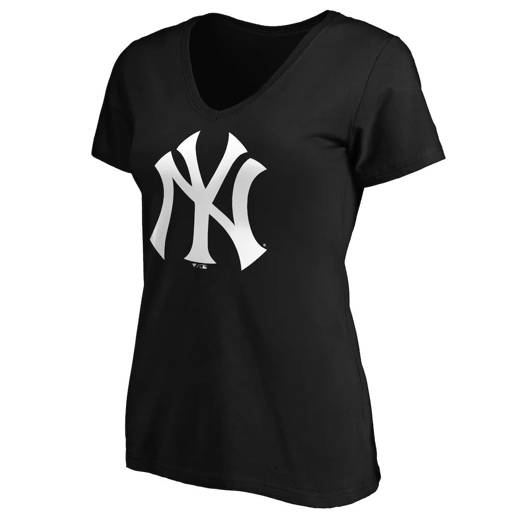 New York Yankees Logo Athletic Women's Official Logo Athletic V-Neck T-Shirt