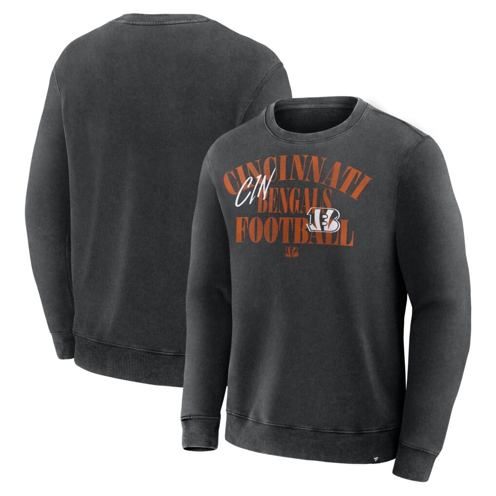 Cincinnati Bengals Fashion7 Halftime Lead Relaxed Heavyweight French Terry Sweatshirt