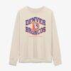 Denver Broncos Fashion7 Women's Heritage Legacy Long Sleeve T-Shirt - Cream - Front View
