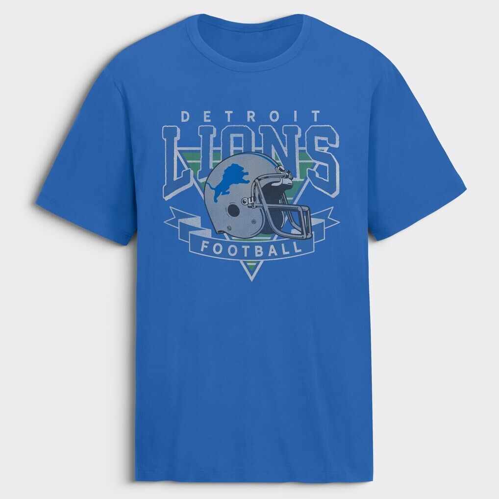 Detroit Lions Fashion7 Old Fashion Rushing Legacy Cotton T-Shirt