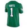 Jalen Hurts Philadelphia Eagles Nike Alternate Vapor F.U.S.E. Stitched Limited Jersey - - Detail View