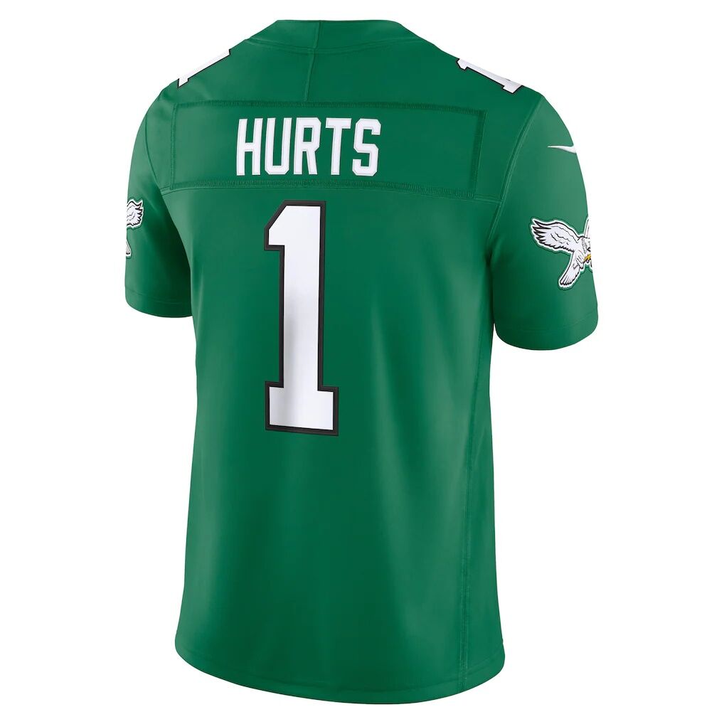 Jalen Hurts Philadelphia Eagles Nike Alternate Vapor F.U.S.E. Stitched Limited Jersey - Kelly Green