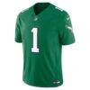 Jalen Hurts Philadelphia Eagles Nike Alternate Vapor F.U.S.E. Stitched Limited Jersey - - Side View
