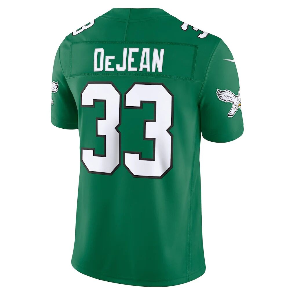 Cooper DeJean Philadelphia Eagles Nike Alternate Vapor F.U.S.E. Stitched Limited Jersey - Kelly Green