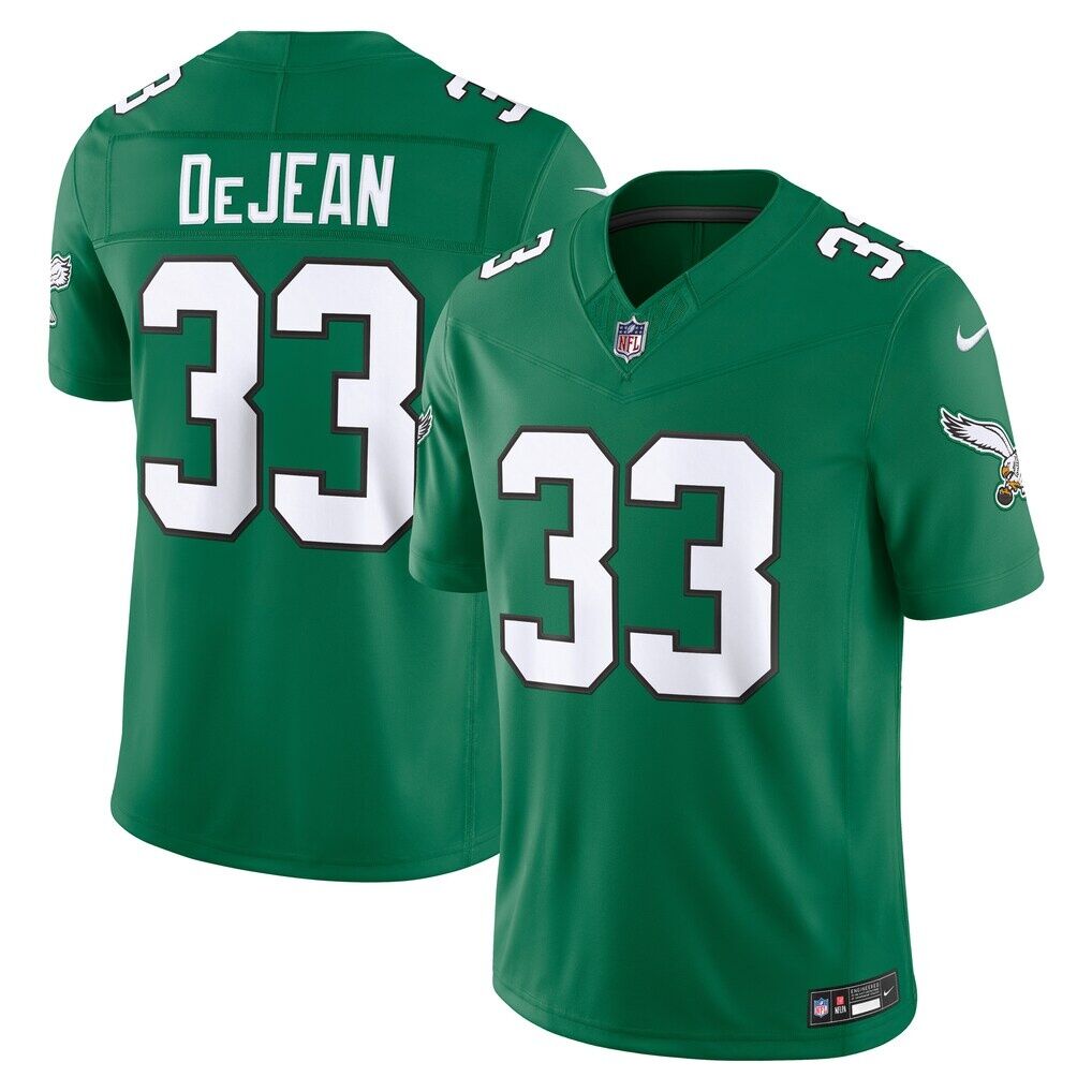 Cooper DeJean Philadelphia Eagles Nike Alternate Vapor F.U.S.E. Stitched Limited Jersey - Kelly Green