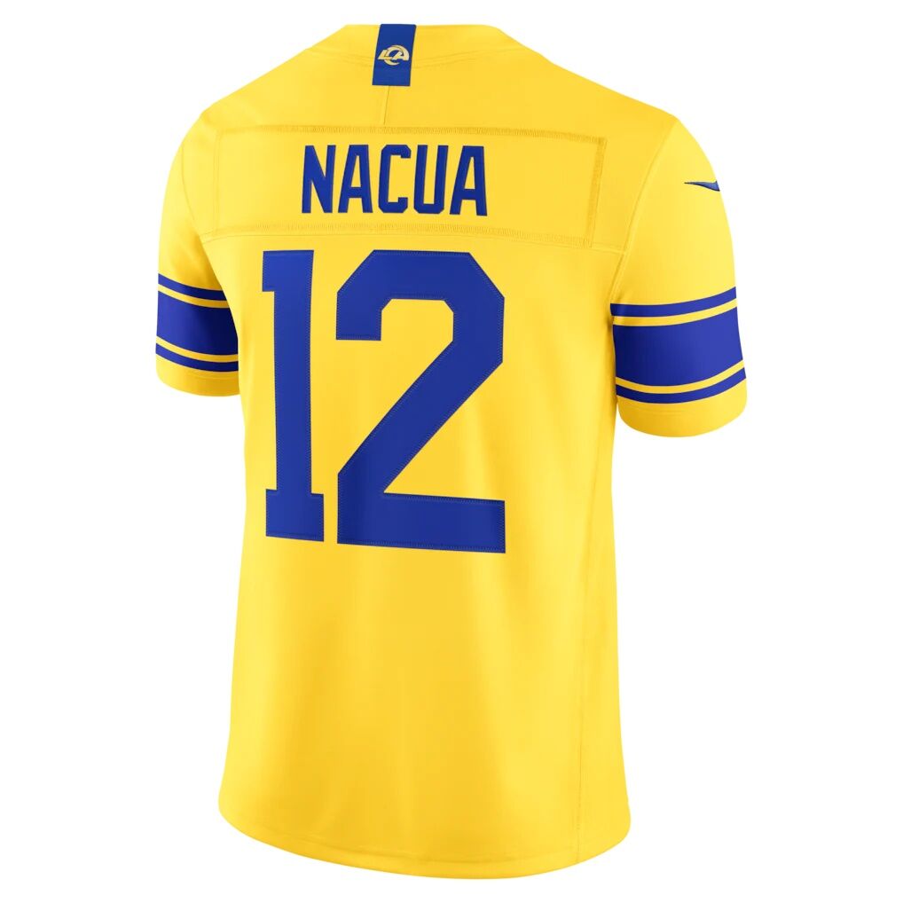 Puka Nacua Los Angeles Rams Nike Classic Sol Vapor F.U.S.E. Stitched Limited Jersey