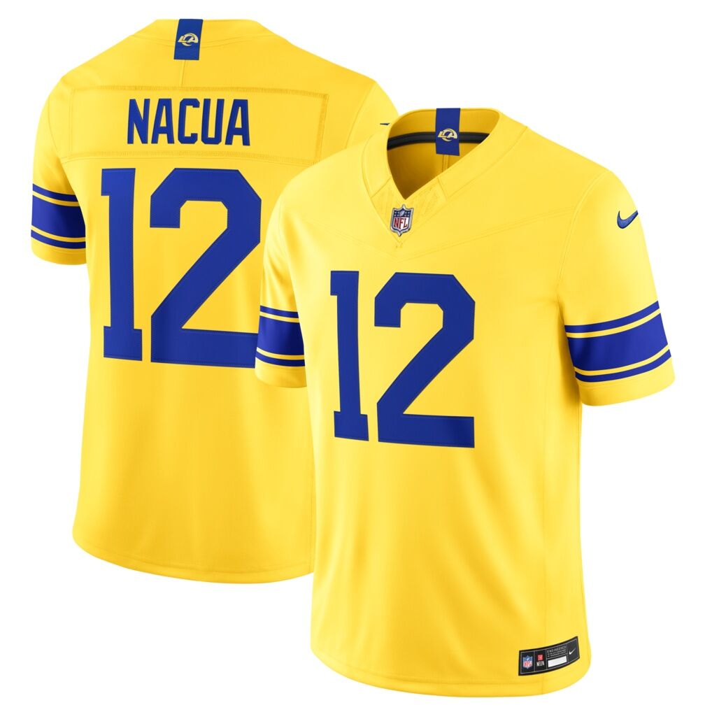 Puka Nacua Los Angeles Rams Nike Classic Sol Vapor F.U.S.E. Stitched Limited Jersey