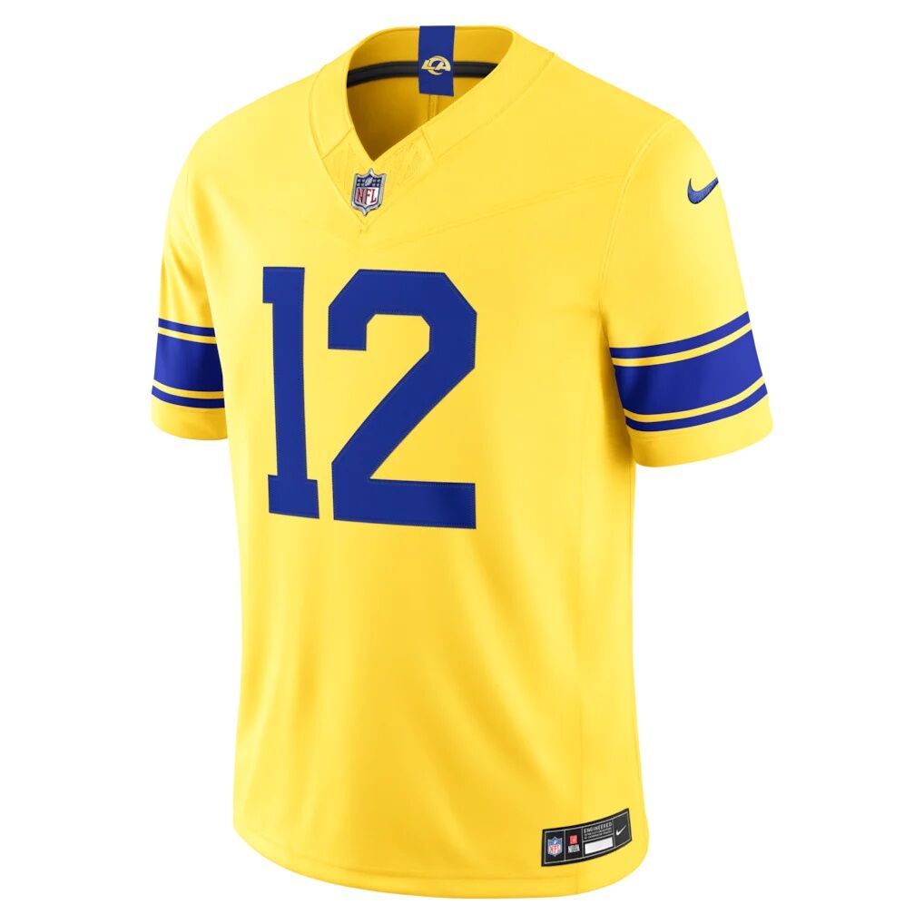 Puka Nacua Los Angeles Rams Nike Classic Sol Vapor F.U.S.E. Stitched Limited Jersey