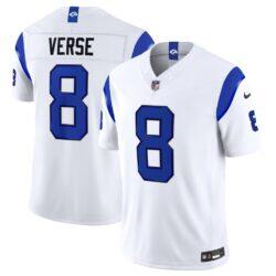 Jared Verse Los Angeles Rams Nike Alternate Fearsome White Vapor F.U.S.E. Stitched Limited Jersey - White - Front View