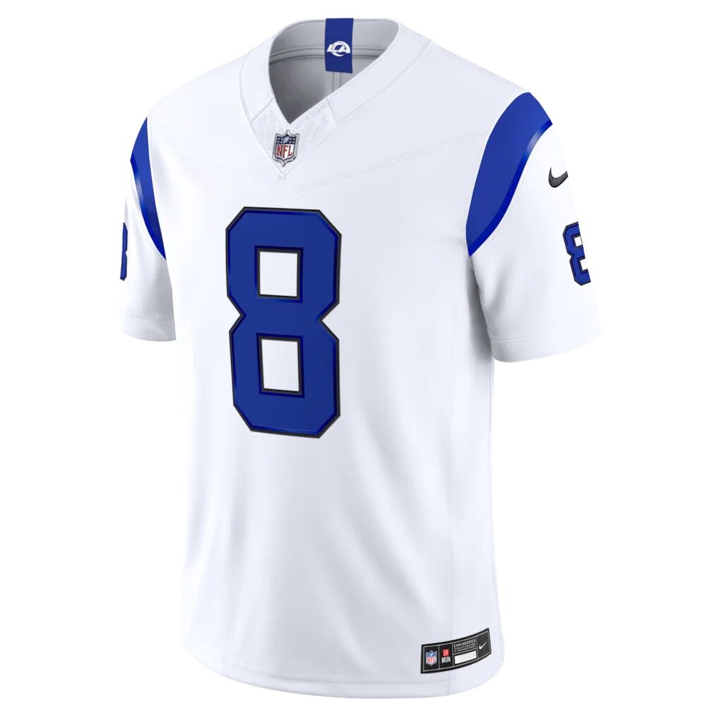 Jared Verse Los Angeles Rams Nike Alternate Fearsome White Vapor F.U.S.E. Stitched Limited Jersey