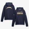 Los Angeles Chargers Nike Standard Issue Replay Officials Alternate Dri-FIT Hoodie - Navy - Front View