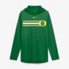 Oregon Ducks Nike Primetime Pattern Tri-Blend Dri-FIT Long Sleeve Hooded T-Shirt - Green - Front View