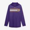 LSU Tigers Nike Primetime Pattern Tri-Blend Dri-FIT Long Sleeve Hooded T-Shirt - Purple - Front View