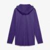 LSU Tigers Nike Primetime Pattern Tri-Blend Dri-FIT Long Sleeve Hooded T-Shirt - Purple - Side View