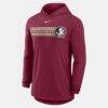 Florida State Seminoles Nike Primetime Pattern Tri-Blend Dri-FIT Long Sleeve Hooded T-Shirt - - Detail View
