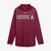 Florida State Seminoles Nike Primetime Pattern Tri-Blend Dri-FIT Long Sleeve Hooded T-Shirt - - Front View