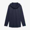 Auburn Tigers Nike Primetime Pattern Tri-Blend Dri-FIT Long Sleeve Hooded T-Shirt - Navy - Side View