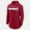 Alabama Crimson Tide Nike Primetime Pattern Tri-Blend Dri-FIT Long Sleeve Hooded T-Shirt - Crimson - Detail View