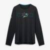 San Jose Sharks Fashion7 Authentic Pro Rink Tech Long Sleeve T-Shirt - Black - Front View