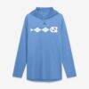 North Carolina Tar Heels Jordan Brand Primetime Pattern Tri-Blend Dri-FIT Long Sleeve Hooded T-Shirt - - Front View