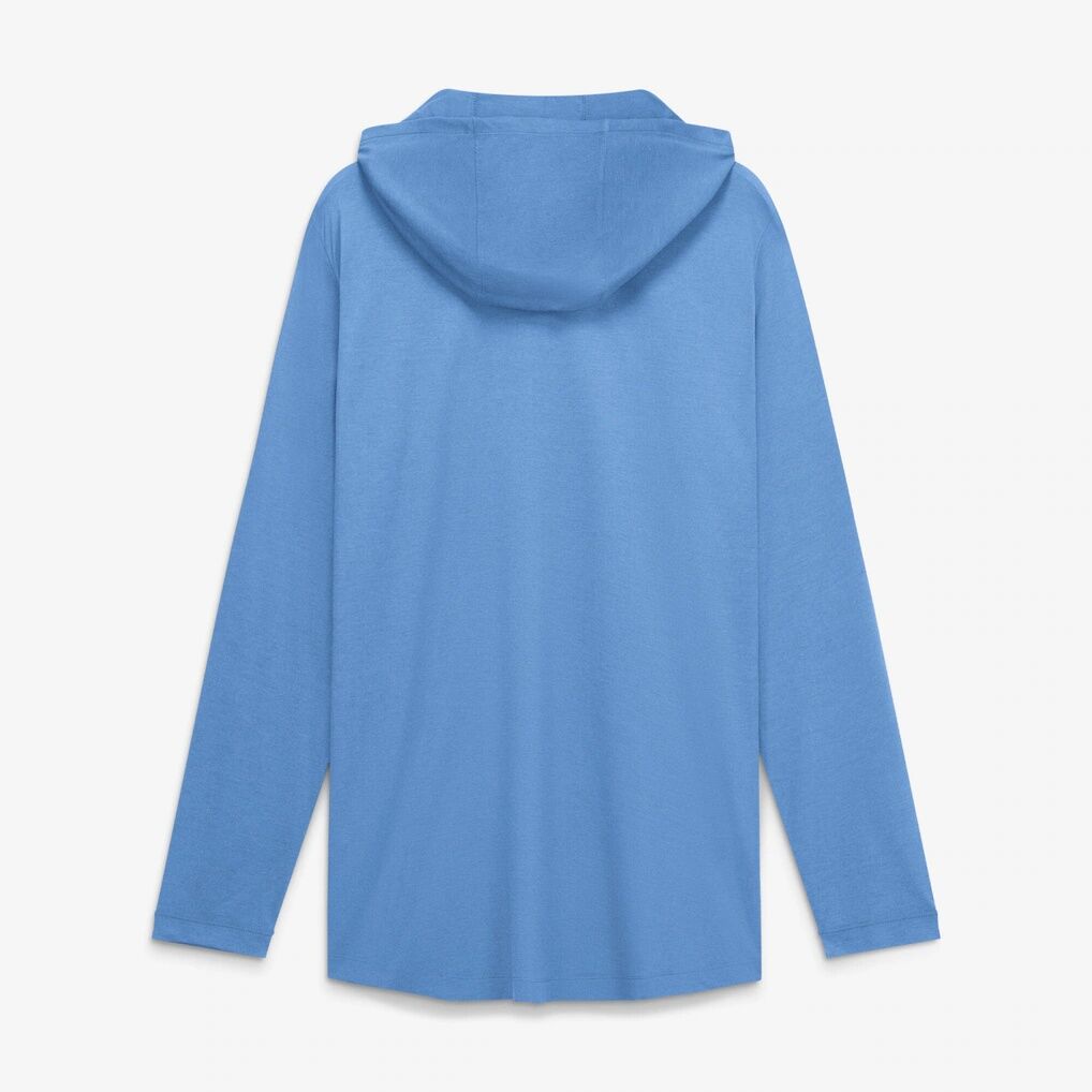 North Carolina Tar Heels Jordan Brand Primetime Pattern Tri-Blend Dri-FIT Long Sleeve Hooded T-Shirt - Carolina Blue