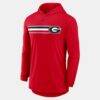 Georgia Bulldogs Nike Primetime Pattern Tri-Blend Dri-FIT Long Sleeve Hooded T-Shirt - Red - Detail View