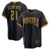 Roberto Clemente Pittsburgh Pirates Nike 2026 City Connect Stadium Jersey - Black - Front View