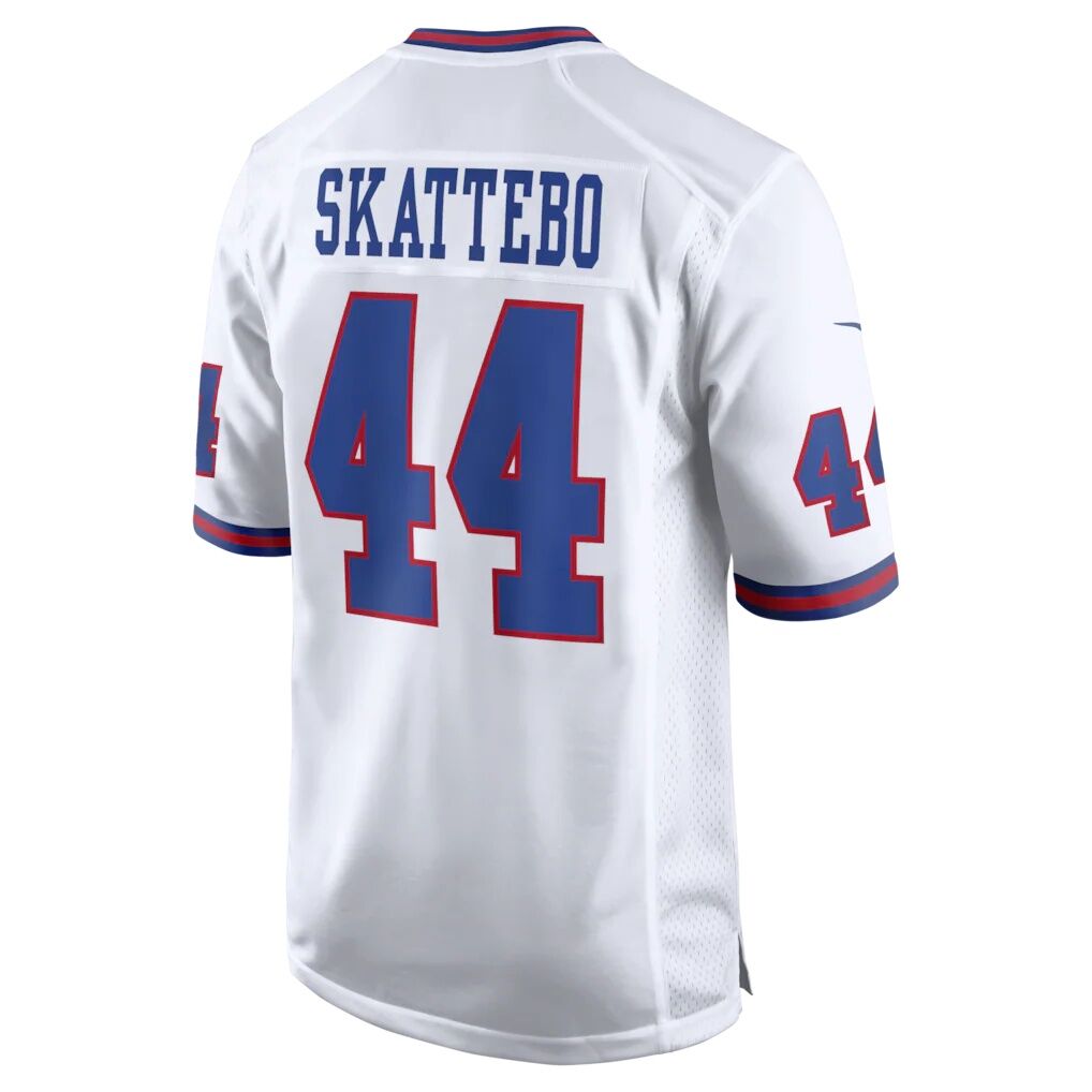 Cam Skattebo New York Giants Nike Alternate Vintage White Game Jersey
