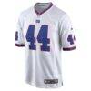 Cam Skattebo New York Giants Nike Alternate Vintage White Game Jersey - White - Side View