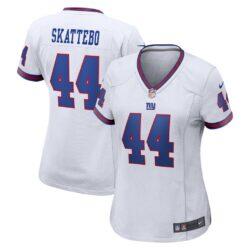 Cam Skattebo New York Giants Nike Women's Alternate Vintage White Game Jersey - White - Front View
