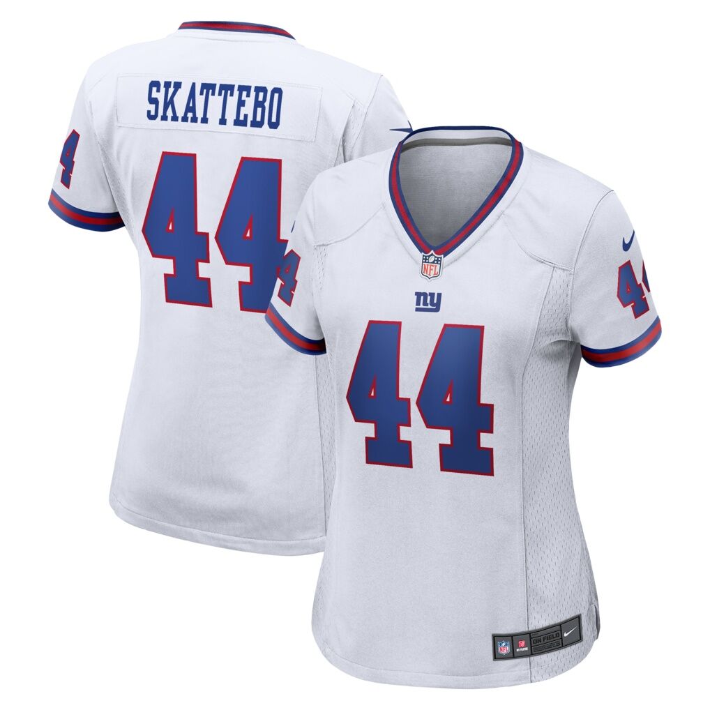 Cam Skattebo New York Giants Nike Women's Alternate Vintage White Game Jersey