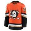 Chris Kreider Anaheim Ducks Fashion7 Home Premium Jersey - Orange - Side View