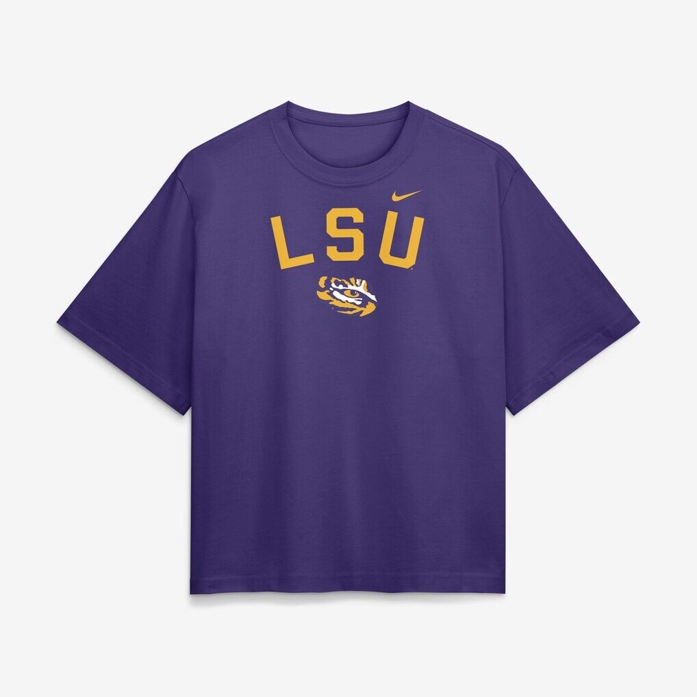 LSU Tigers Nike Women's Arch Logo Boxy T-Shirt