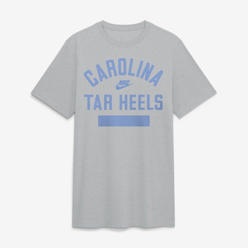 North Carolina Tar Heels Nike Arch Wordmark Legacy Tri-Blend T-Shirt - Heather Gray