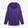 LSU Tigers Nike Legacy Arch Tri-Blend Long Sleeve Hooded T-Shirt - Purple - Alt2