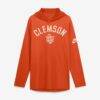Clemson Tigers Nike Legacy Arch Tri-Blend Long Sleeve Hooded T-Shirt - Orange - Front View