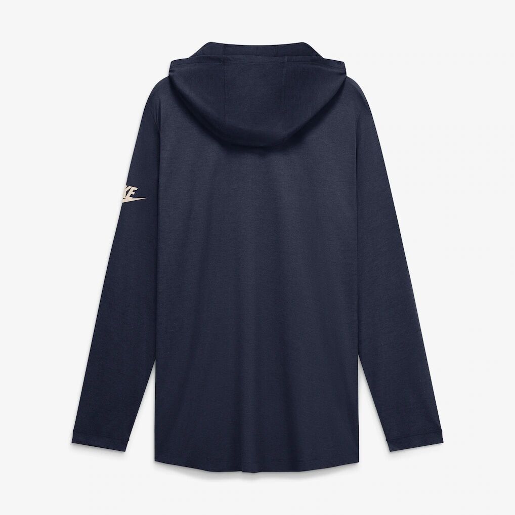 Auburn Tigers Nike Legacy Arch Tri-Blend Long Sleeve Hooded T-Shirt