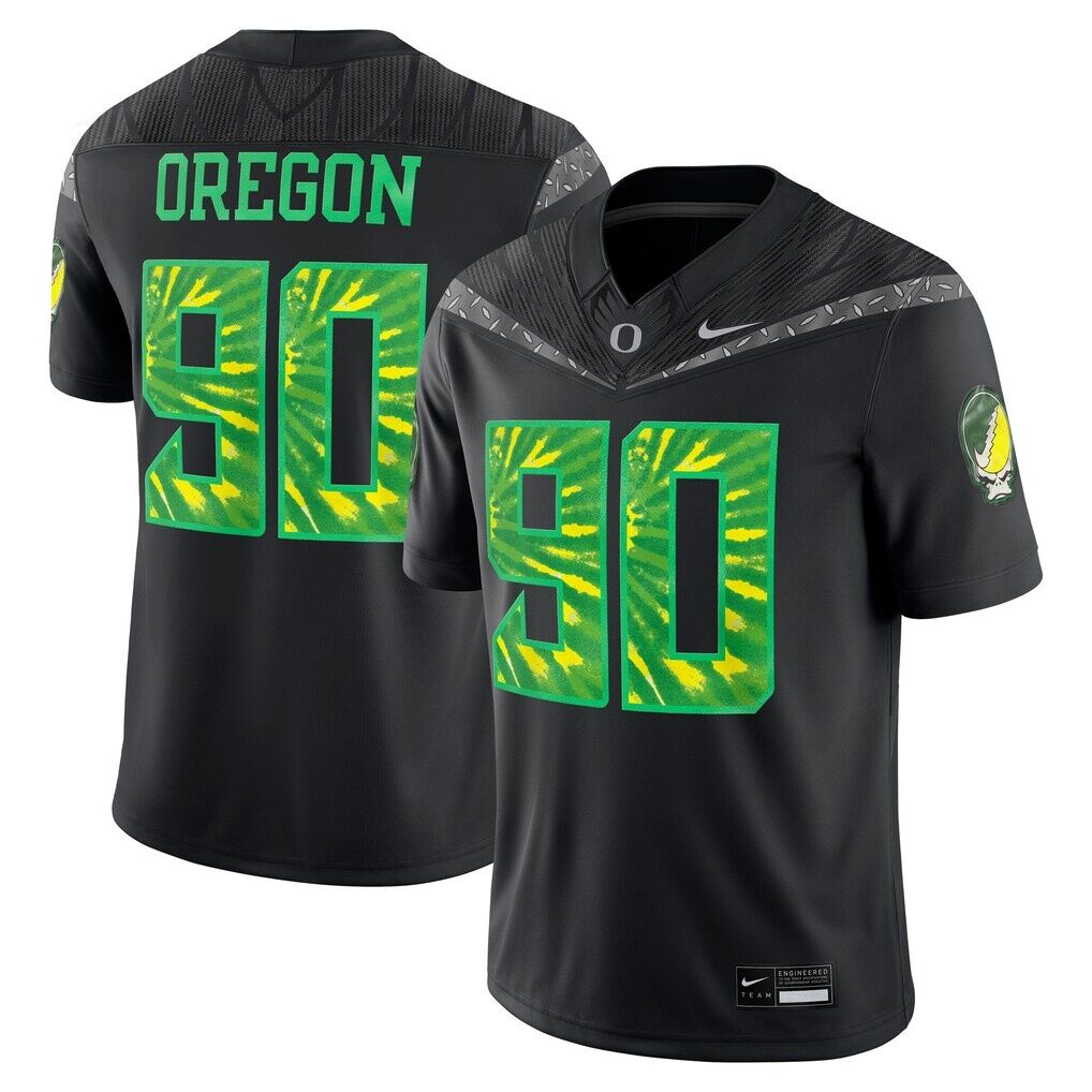 #90 Oregon Ducks Nike Grateful Ducks Game Jersey