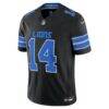 Amon-Ra St. Brown Detroit Lions Nike Alternate Vapor F.U.S.E. Stitched Limited Jersey - Black - Side View