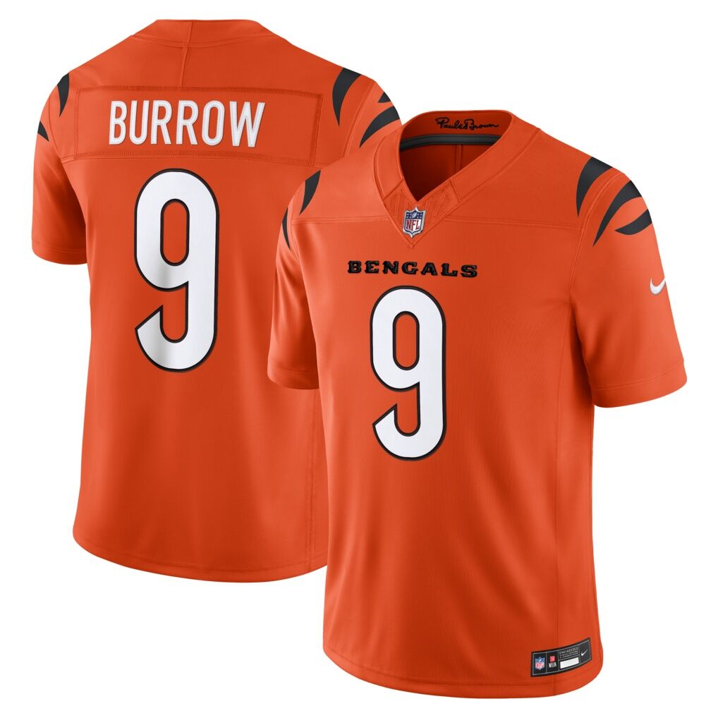 Joe Burrow Cincinnati Bengals Nike Alternate Vapor F.U.S.E. Stitched Limited Jersey