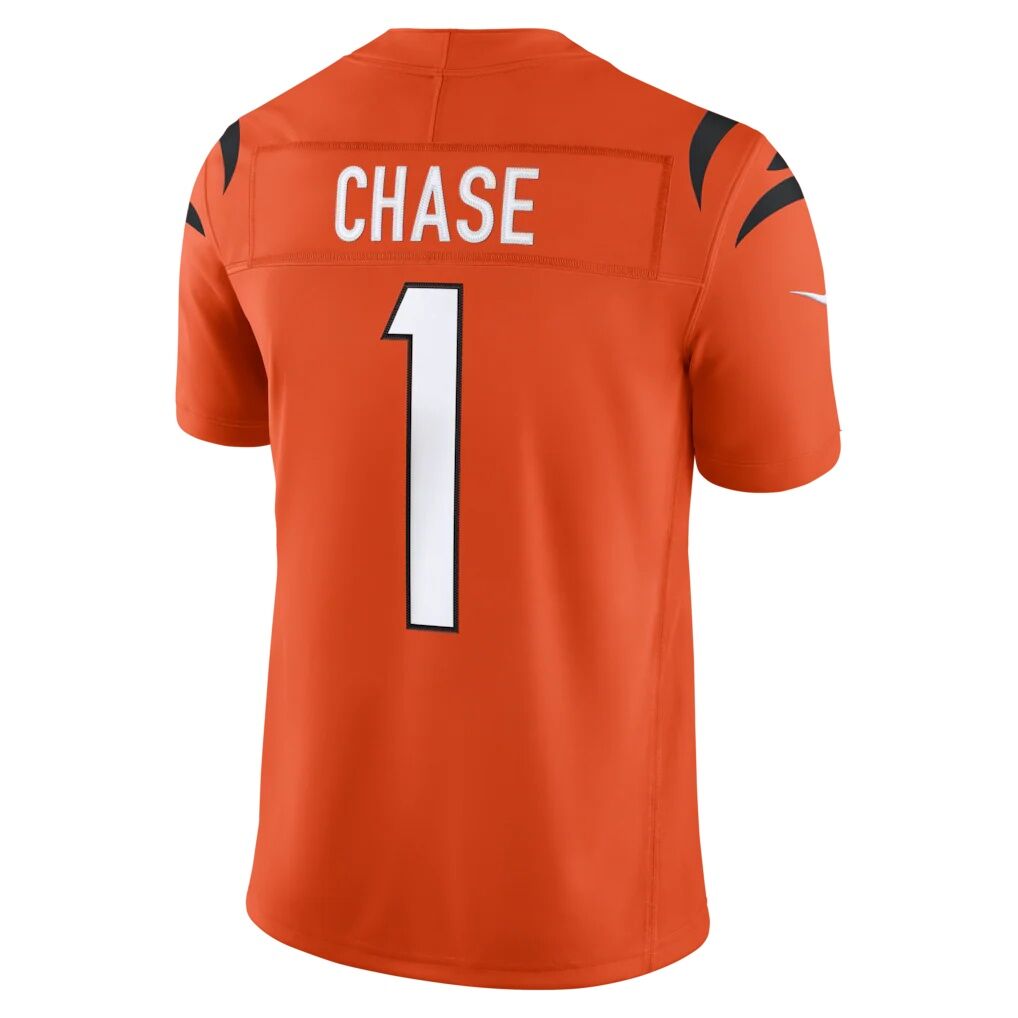 Ja'Marr Chase Cincinnati Bengals Nike Alternate Vapor F.U.S.E. Stitched Limited Jersey