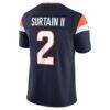 Pat Surtain II Denver Broncos Nike Alternate Vapor F.U.S.E. Stitched Limited Jersey - Navy - Detail View