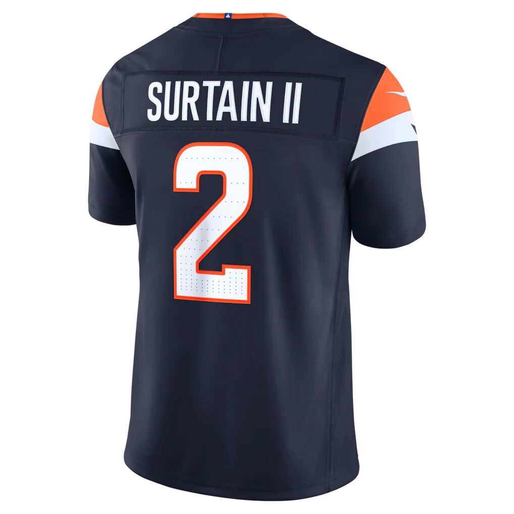 Pat Surtain II Denver Broncos Nike Alternate Vapor F.U.S.E. Stitched Limited Jersey