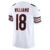 Caleb Williams Chicago Bears Nike Vapor F.U.S.E. Stitched Limited Jersey - White - Detail View