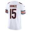 Rome Odunze Chicago Bears Nike Vapor F.U.S.E. Stitched Limited Jersey - White - Detail View