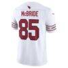 Trey McBride Arizona Cardinals Nike Vapor F.U.S.E. Stitched Limited Jersey - White - Detail View