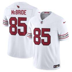 Trey McBride Arizona Cardinals Nike Vapor F.U.S.E. Stitched Limited Jersey - White - Front View